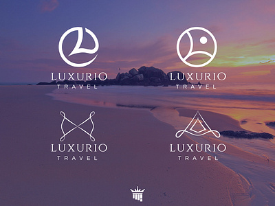 Luxury Travel Type Logo logoart