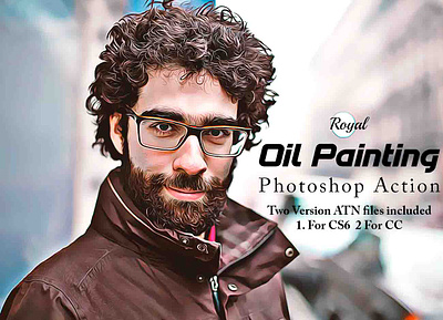 Royal Oil Painting Photoshop Action painterly effect
