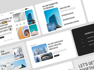 Architecture Landing Page Design architecture architecture design buildings clean creative design studio homepage landing page minimal modern design real estate real estate agencies residential ui user experience ux web website