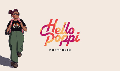 Portfolio 2024 - Hello Poppi digitalart illustration portfolio procreate