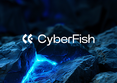 CyberFish - Logo brand design branding design graphic design logo minimal visual identity