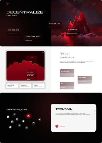 TRON decentralize the web design figma graphic design ui ux