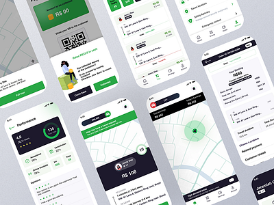 Ride hailing solution : Driver application app driver app fleet green ride taxi