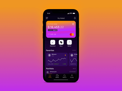 Seamless Crypto Management / Crypto Wallet app bank bitcoin branding chart credit card crypto crypto wallet design ethereum finance illustration management mobile mobile app money ui ux wallet web