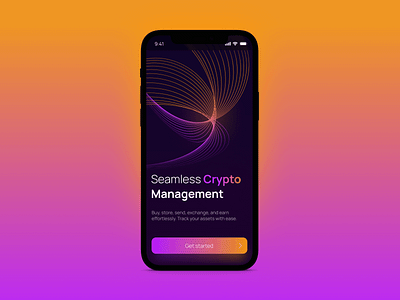 Seamless Crypto Management / Crypto Wallet app bank bitcoin branding chart credit card crypto crypto wallet design ethereum finance illustration management mobile mobile app money start ui ux wallet