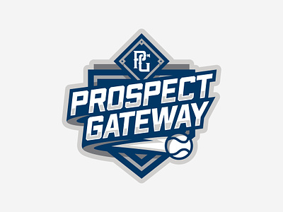 Perfect Game Prospect Gateway baseball branding design diamond fun gateway graphic design homeplate illustration logo prospect vector