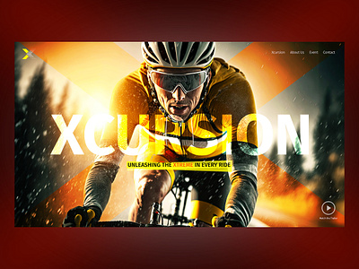 Extreme Biking Event - Design concept art direction branding daily design inspiration design graphic design inspiration promotion ui ux web design