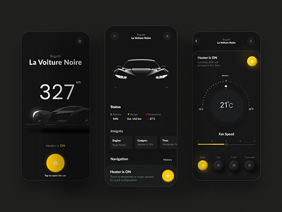 PREMIUM CAR CONTROL APP UI UX DESIGN, REVAMP 20. effortless control