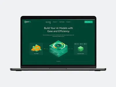 CentML Website Design animation branding colour graphic design identity infographic ml ui user vector web website