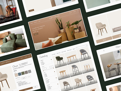 Furniture website - LOFT SPACE branding furniture ui ux web webdesign website