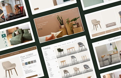 Furniture website - LOFT SPACE branding furniture ui ux web webdesign website