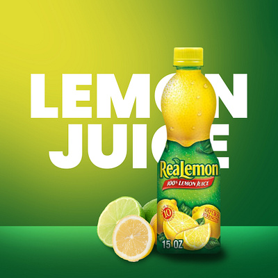 Product manipulation branding graphic design juice lemon drinks product manipulation social media post