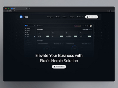 Landing page hero section crm website dark mode design system homepage ui landing landing page landing page design landing page u landing ui modern website modern website design ui kit website design website ui