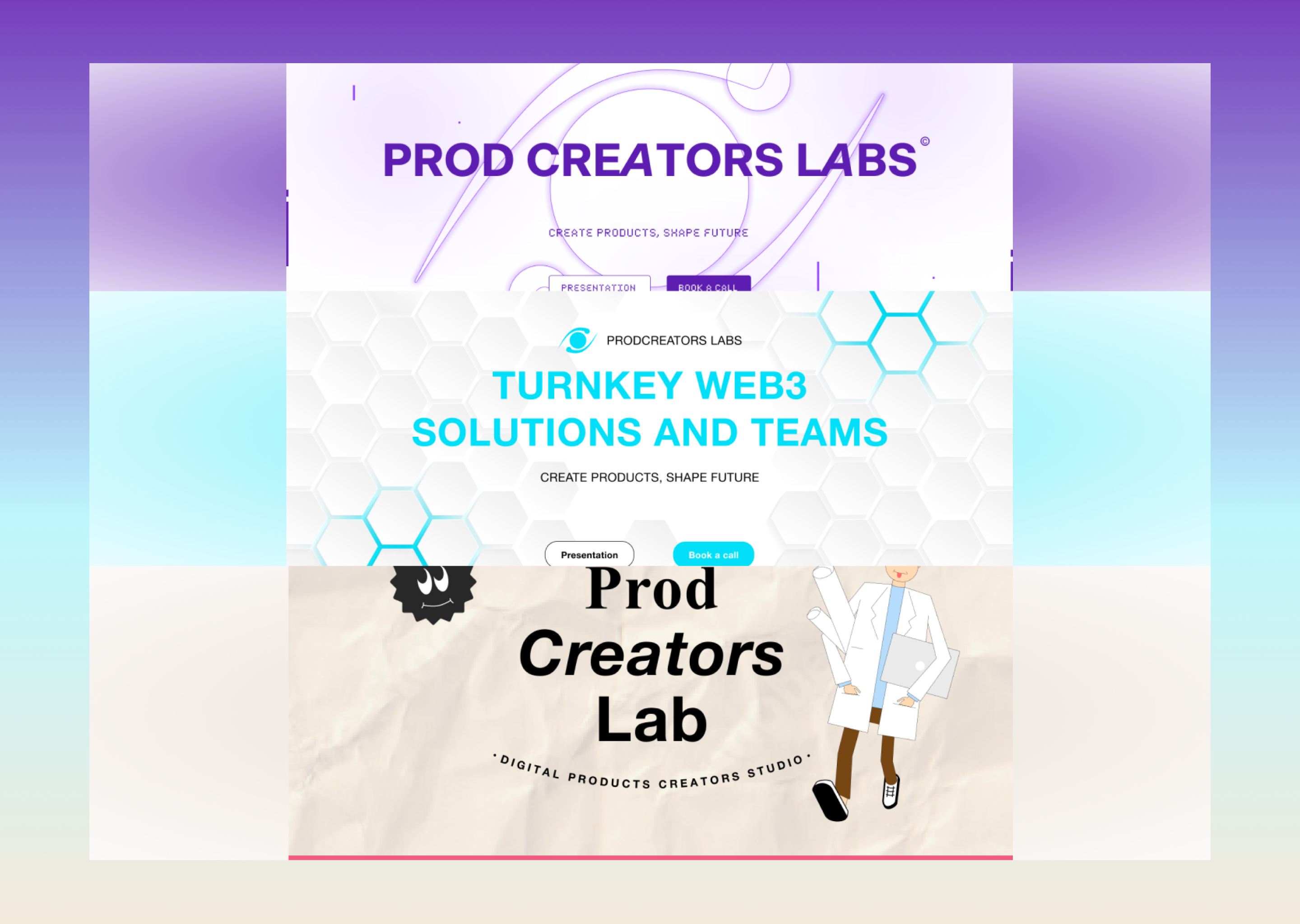 Prodcreators digital products agency website art branding design graphic design icon illustration logo ui vector web