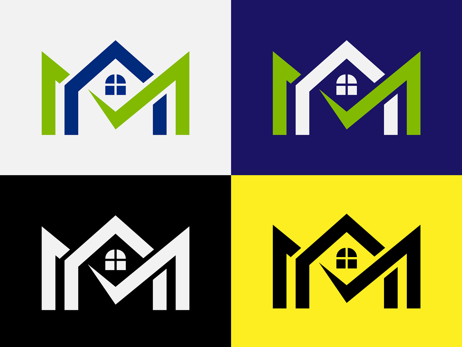 M Real Estate Logo By Md Sahadat Hossin On Dribbble 5836