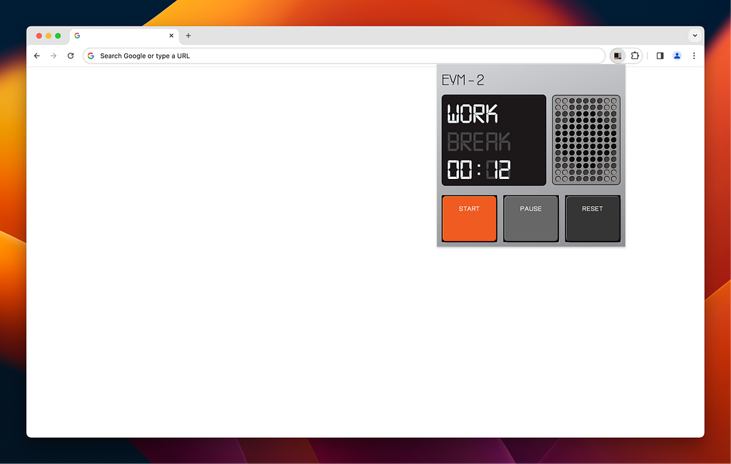 Pomodoro timer browser extension by Mathurin Sekine on Dribbble