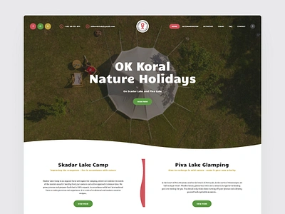 Camping & Glamping Website - Case Study camp camping clean glamping graphic design landing page modern premium responsive ui design user experience user interface ux design web web design web designer webpage website website design website designer