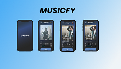 Musicfy App app design ui ux