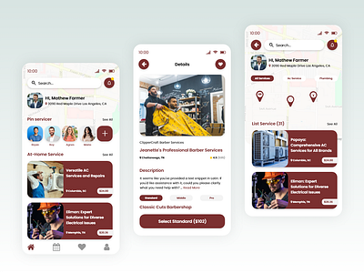 Home Services Mobile App UI Design home services app home services app design home services app ui home services app ui design home services mobile app