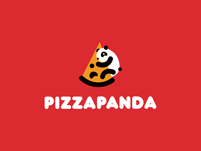 Pizza Panda / Logo animals baby burger cartoon children logo cute fast food food fun graphic design healthy food kids logo logotype menu panda pizza pizzeria red panda 貓熊
