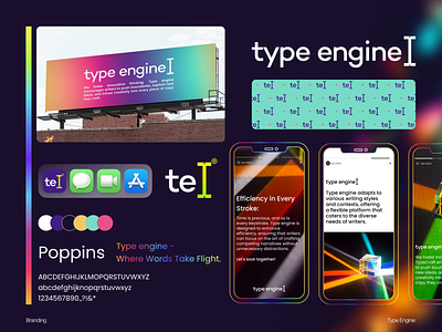 Type Engine Branding✏️ ai branding ai logo design fintech gradient logo saas logo smart logo tech branding