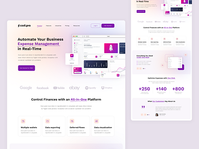 Gradient Fintech SaaS Homepage (Design Concept) dashboard saas website fintech website landing page saas saas website ui web design website website design websites