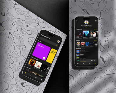 TF music app. app design graphic design ui ux web design