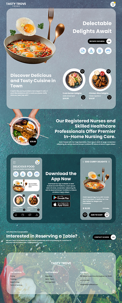 Food App Landing Page Design app landing page design food app landing page food app landing page design landing page design