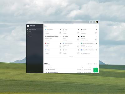 Passhub · Desktop app b2b b2c cloud desktop figma files folders grid information design interface product product design saas storage table ui uxui web web app