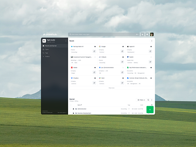 Passhub · Desktop app b2b b2c cloud desktop figma files folders grid information design interface product product design saas storage table ui uxui web web app
