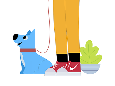 The Dogwalker 2d 2danimation animation after effects design dog illustration vector