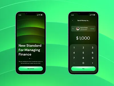 Finance Manager App app bank app cash darkmode finance investment mobile design mobile ui money onboarding payment app send money transaction ui uidesign uidesigner uiux user interface ux wallet