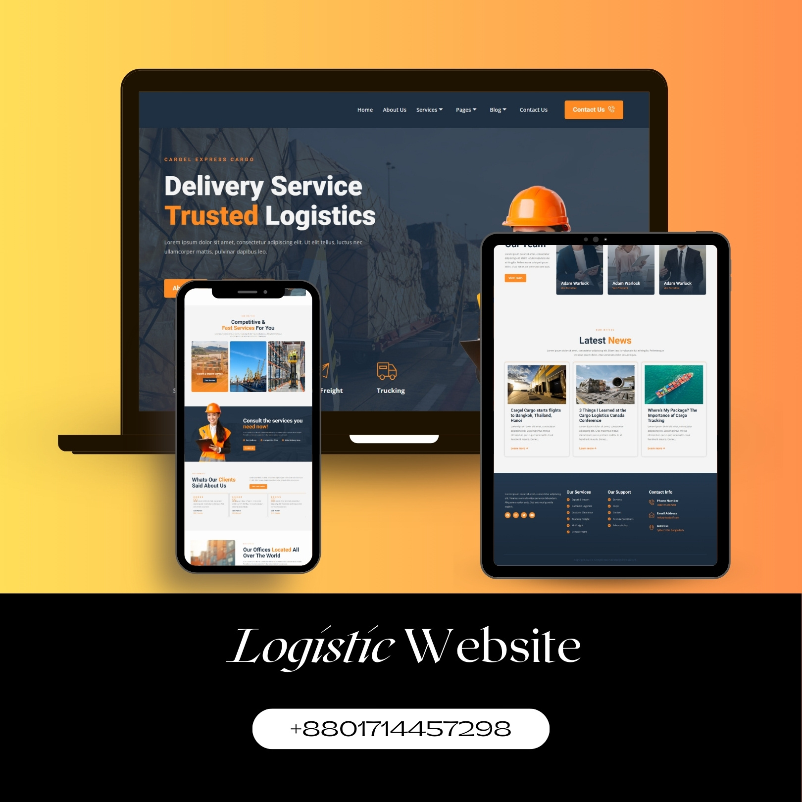 Logistic Cargo Website Design cargo moving website design dribbble elementor pro elementor website landing page local movers website page design professional website responsive website transportation website ui ux web app web design website website design wordpress wordpress landing wordpress website wordpress website design