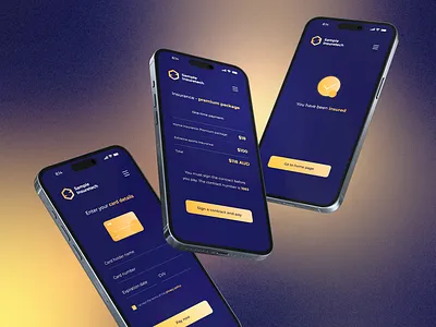 Mobile app for insureTech company app design design thinking graphic design mobile app design mobile design mobile ui mobile ux ui design usability user centered design user experience user interface ux design visual design