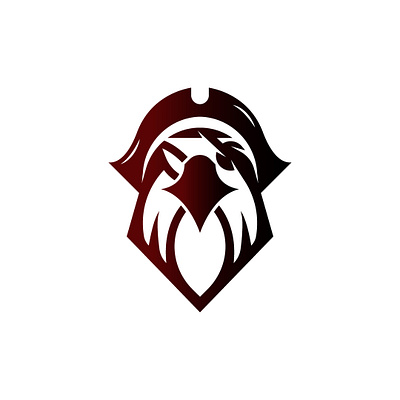 Pirate Eagle Logo animal logo design eagle eagle head eagle logo graphic design logo pirate eagle logo pirate logo