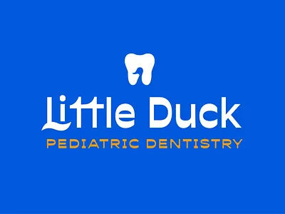 Little Duck Pediatric Dentistry branding children dentistry design duck duckling graphic design medical toothpaste