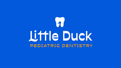 Little Duck Pediatric Dentistry branding children dentistry design duck duckling graphic design medical toothpaste