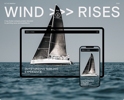 Wind Rises | UX/UI Webflow digital platform sailing sports swiss uxui webdesign webflow wind rises yacht
