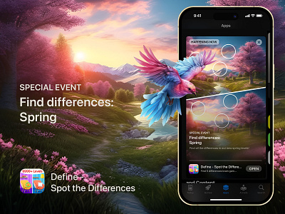 ASO: In-app event banner for Define aso graphic design mobile game puzzle