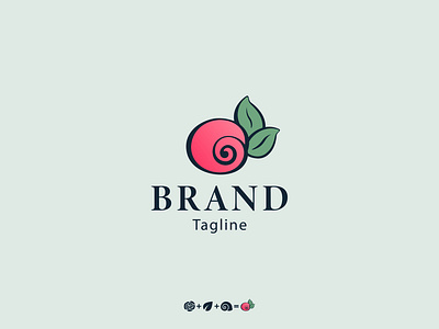 Beauty spa logo abstract logo beauty brand identity branding creative logo flower leaf logo design minimal logo modern logo organic rose salon selfcare shell simple logo skincare snail spa women