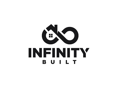 Infinity Built logo branding design graphic design logo vector