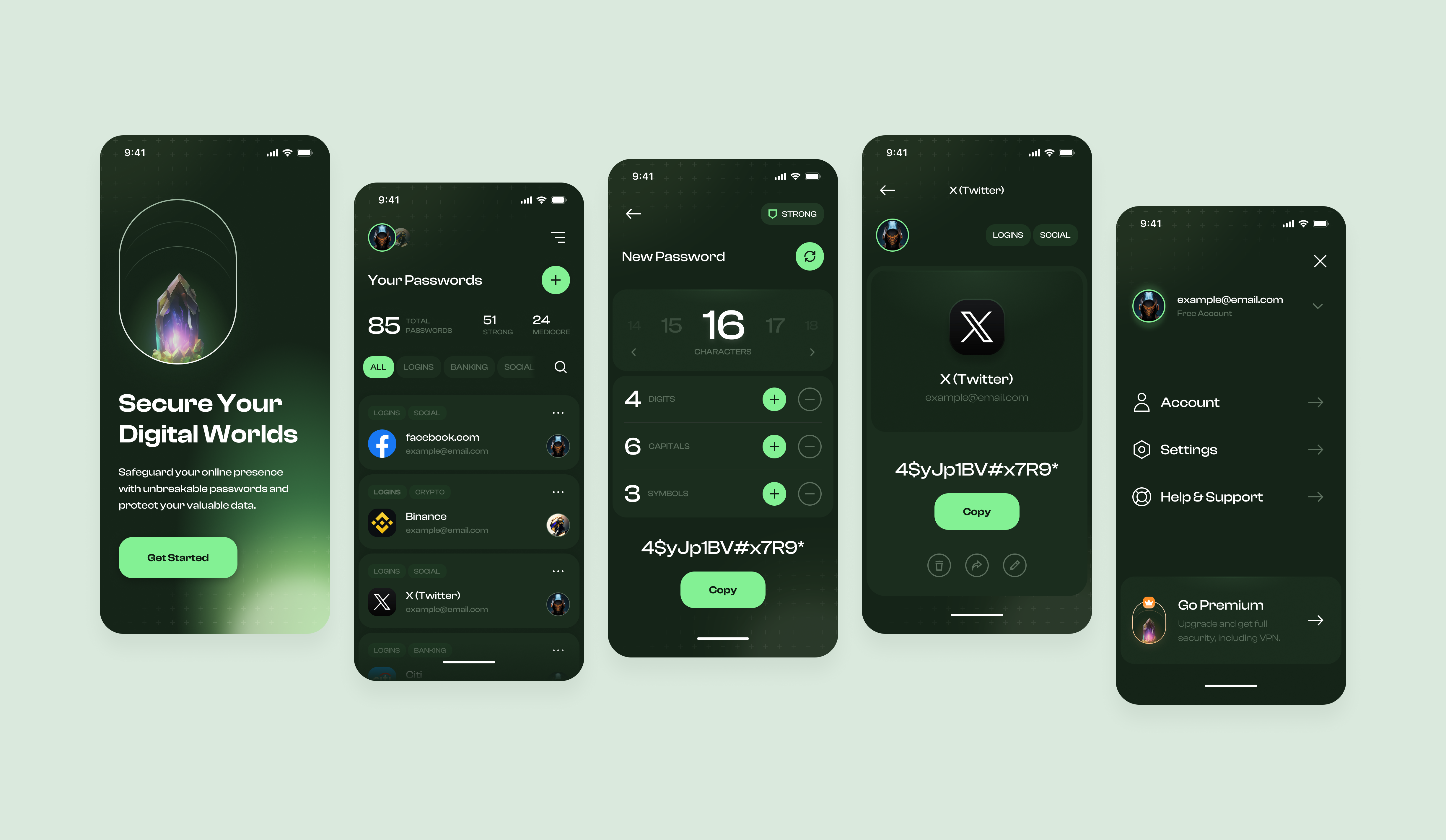 Password Generator Mobile App app design app ui mobile design password password app password generator password mobile app ui ui design uiux design ux design