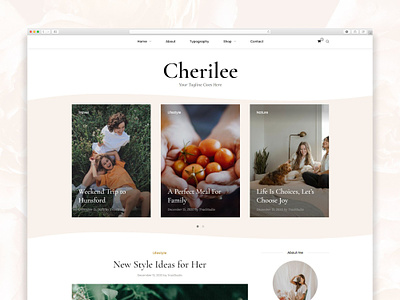 Cherilee - Personal Wordpress Theme