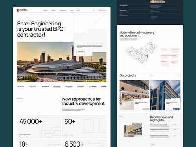 Construction company: website design, ux ui design, branding animation branding design graphic design illustration landing page redesign typography ui uxui