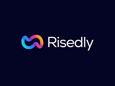 Risedly Media Logo branding design graphic design logo typography