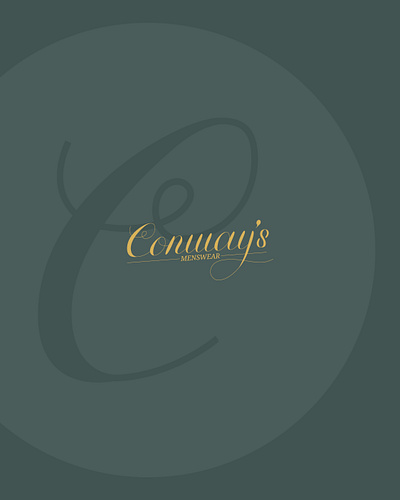 Conway's Menswear branding design graphic design handlettering illustration lettering logo marketing script