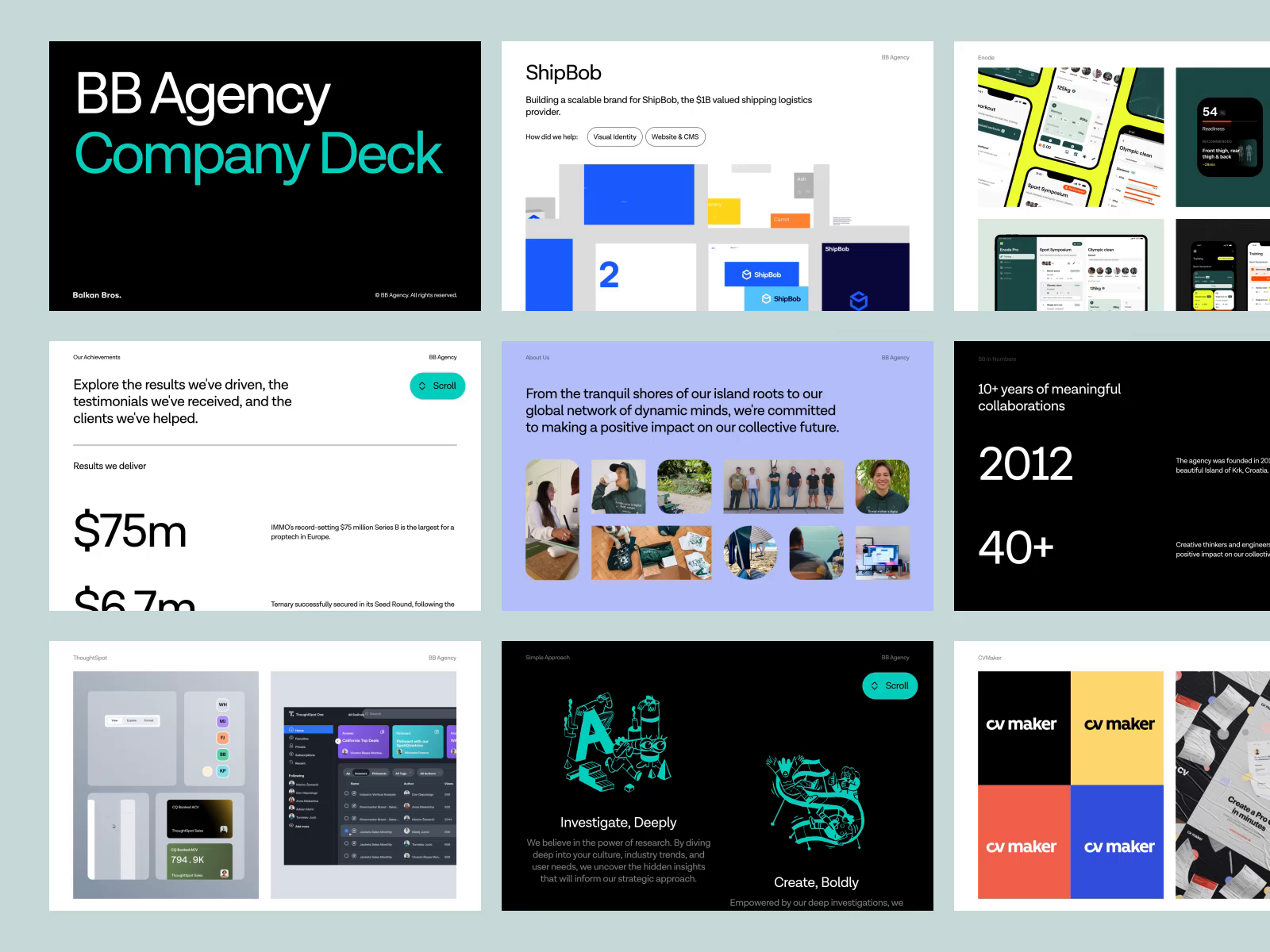 BB Agency - Company Deck by Aleksa Bukvic for Balkan Brothers on Dribbble