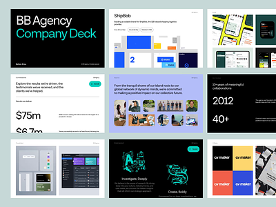 BB Agency - Company Deck animation bb agency bbagency branding company deck deck graphic design motion graphics ui