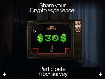 Crypto Survey | Lazarev. clean crypto design illustration interface pixel product design survey ui user experience ux web3