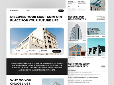 Real Estate Website Design bulding website landing page landing page design real estate real estate landing page real estate website real estate website design ui design web design website design